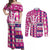 Personalized Barbados Cricket Christmas Couples Matching Off Shoulder Maxi Dress and Long Sleeve Button Shirt Merry Xmas Royals - Wonder Print Shop