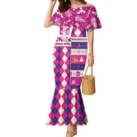 Personalized Barbados Cricket Christmas Family Matching Mermaid Dress and Hawaiian Shirt Merry Xmas Royals - Wonder Print Shop