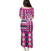 Personalized Barbados Cricket Christmas Family Matching Puletasi and Hawaiian Shirt Merry Xmas Royals - Wonder Print Shop