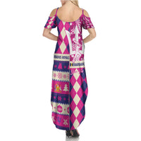 Personalized Barbados Cricket Christmas Family Matching Summer Maxi Dress and Hawaiian Shirt Merry Xmas Royals - Wonder Print Shop