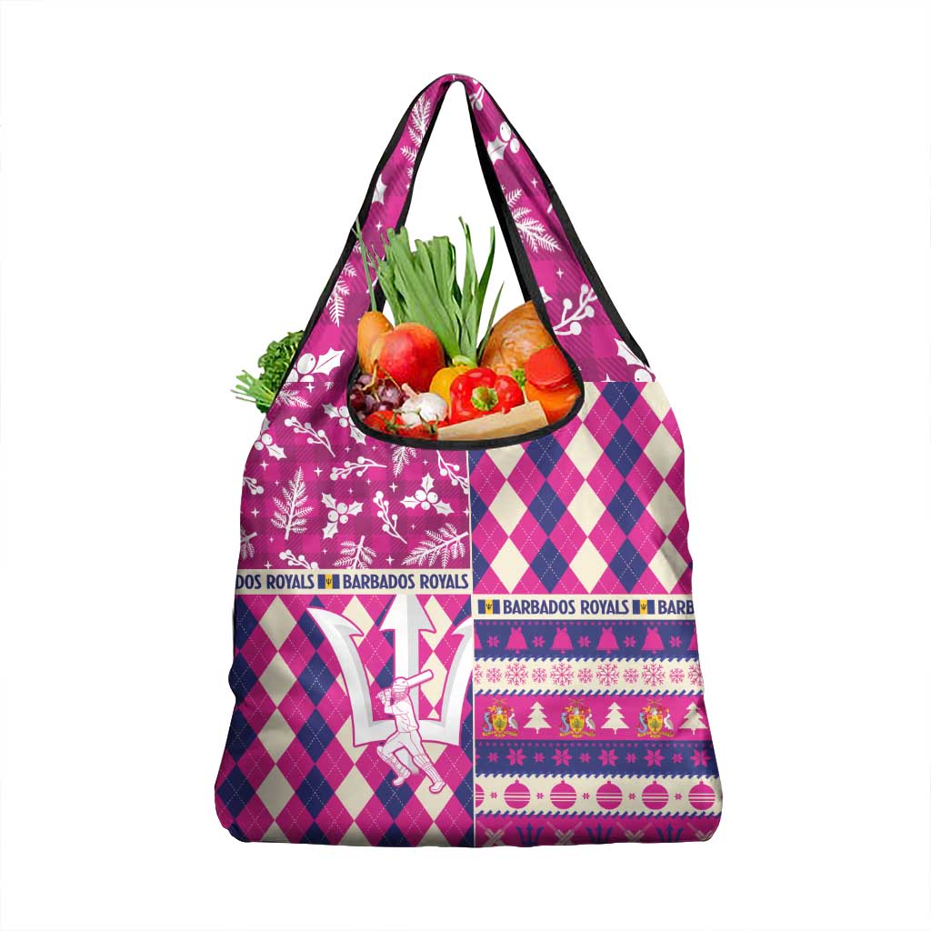 Barbados Cricket Christmas Grocery Bag Merry Xmas Royals - Wonder Print Shop