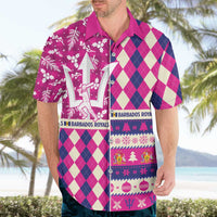 Personalized Barbados Cricket Christmas Hawaiian Shirt Merry Xmas Royals - Wonder Print Shop