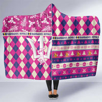 Barbados Cricket Christmas Hooded Blanket Merry Xmas Royals - Wonder Print Shop