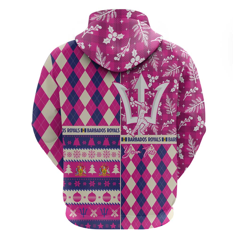 Personalized Barbados Cricket Christmas Hoodie Merry Xmas Royals - Wonder Print Shop