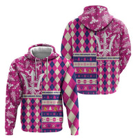 Personalized Barbados Cricket Christmas Hoodie Merry Xmas Royals - Wonder Print Shop
