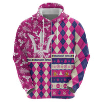 Personalized Barbados Cricket Christmas Hoodie Merry Xmas Royals - Wonder Print Shop