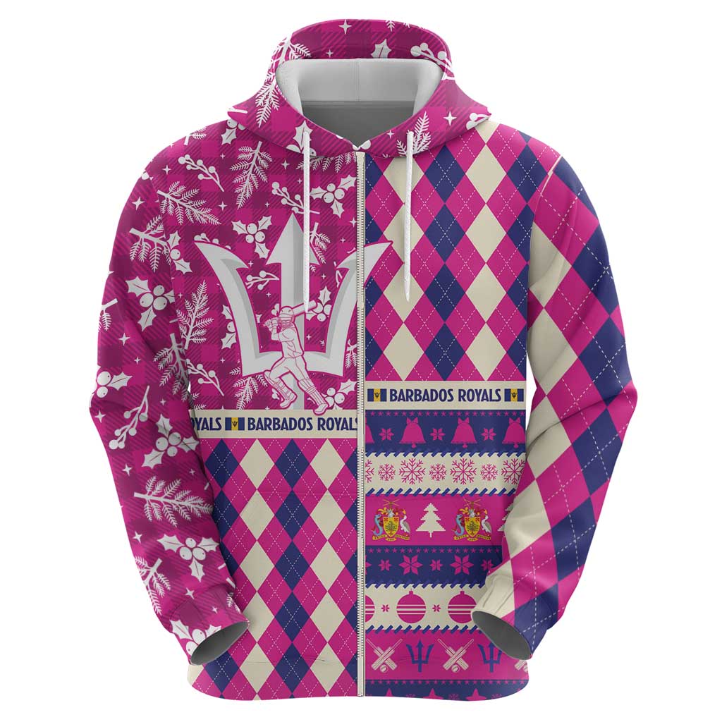 Personalized Barbados Cricket Christmas Hoodie Merry Xmas Royals - Wonder Print Shop