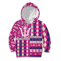 Personalized Barbados Cricket Christmas Kid Hoodie Merry Xmas Royals - Wonder Print Shop