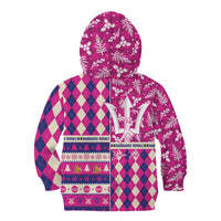 Personalized Barbados Cricket Christmas Kid Hoodie Merry Xmas Royals - Wonder Print Shop