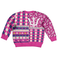 Personalized Barbados Cricket Christmas Kid Ugly Christmas Sweater Merry Xmas Royals - Wonder Print Shop