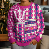 Personalized Barbados Cricket Christmas Kid Ugly Christmas Sweater Merry Xmas Royals - Wonder Print Shop