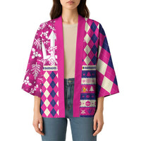 Personalized Barbados Cricket Christmas Kimono Merry Xmas Royals - Wonder Print Shop