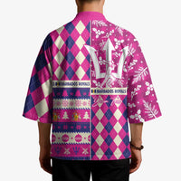 Personalized Barbados Cricket Christmas Kimono Merry Xmas Royals - Wonder Print Shop