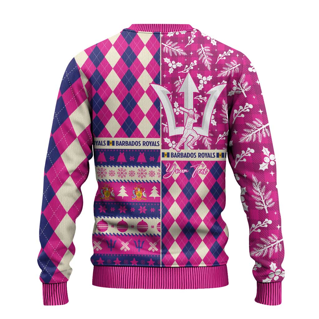 Personalized Barbados Cricket Christmas Ugly Christmas Sweater Merry Xmas Royals - Wonder Print Shop