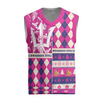 Personalized Barbados Cricket Christmas Knitted V-Neck Vest Merry Xmas Royals - Wonder Print Shop