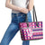 Barbados Cricket Christmas Leather Tote Bag Merry Xmas Royals - Wonder Print Shop