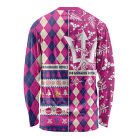 Personalized Barbados Cricket Christmas Long Sleeve Shirt Merry Xmas Royals - Wonder Print Shop