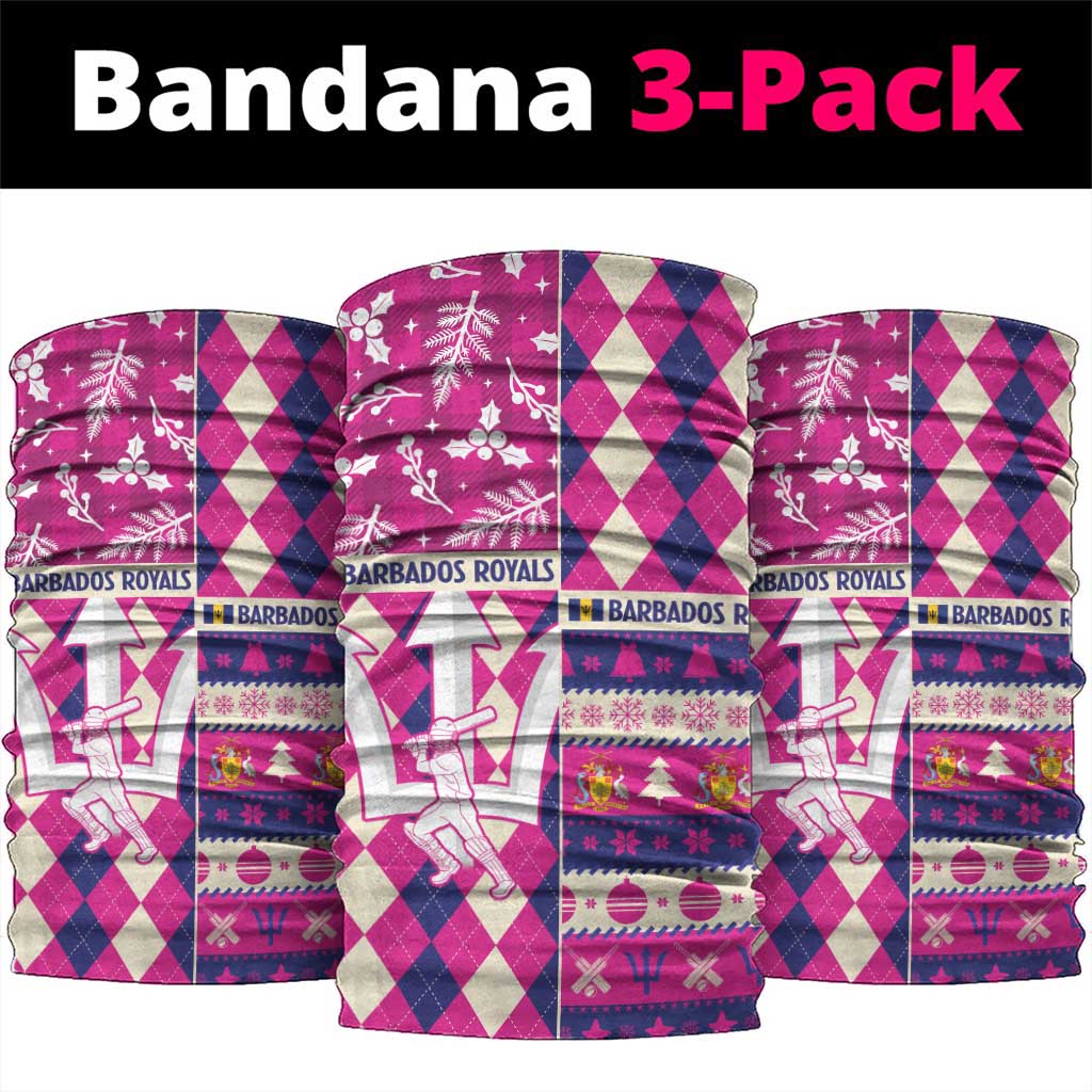 Barbados Cricket Christmas Neck Gaiter Merry Xmas Royals - Wonder Print Shop