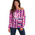 Personalized Barbados Cricket Christmas Off Shoulder Sweater Merry Xmas Royals - Wonder Print Shop