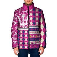 Personalized Barbados Cricket Christmas Padded Jacket Merry Xmas Royals - Wonder Print Shop