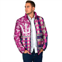 Personalized Barbados Cricket Christmas Padded Jacket Merry Xmas Royals - Wonder Print Shop