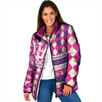 Personalized Barbados Cricket Christmas Padded Jacket Merry Xmas Royals - Wonder Print Shop