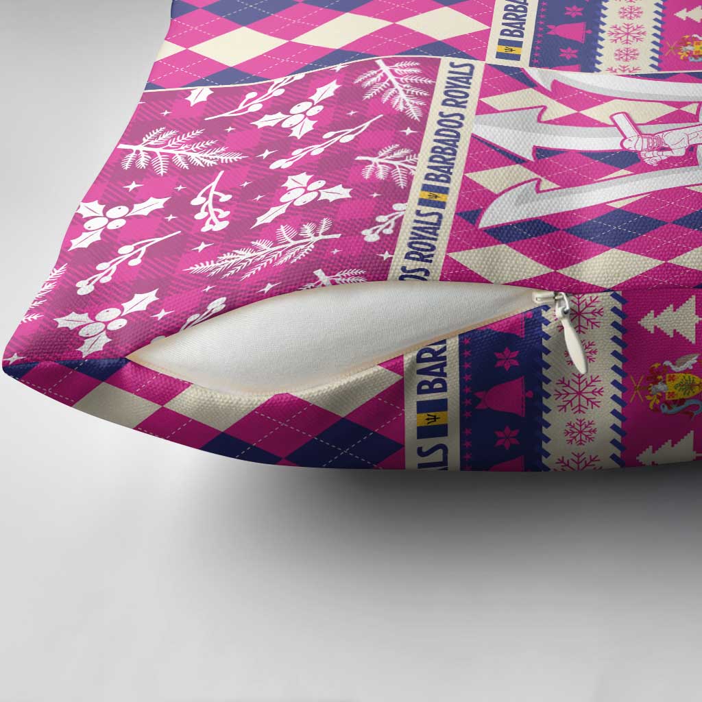 Barbados Cricket Christmas Pillow Cover Merry Xmas Royals - Wonder Print Shop