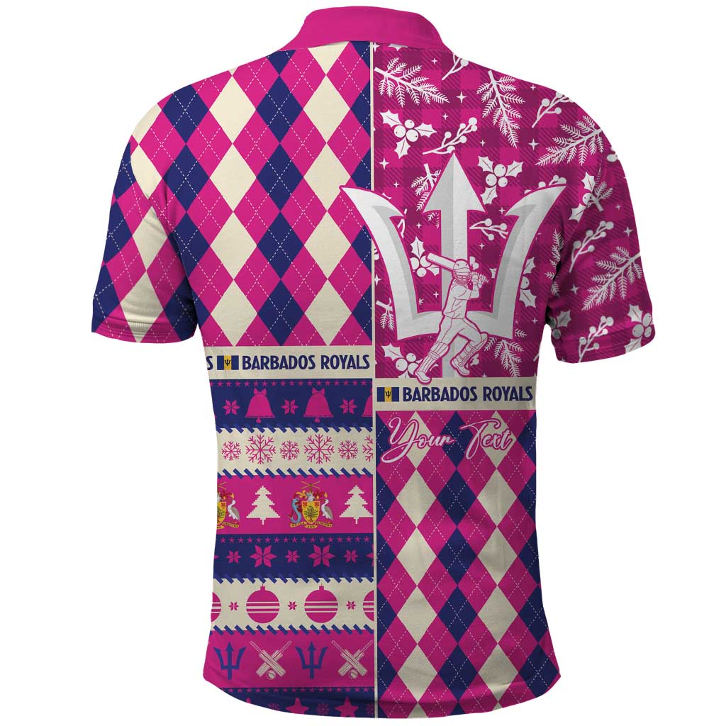 Personalized Barbados Cricket Christmas Polo Shirt Merry Xmas Royals - Wonder Print Shop