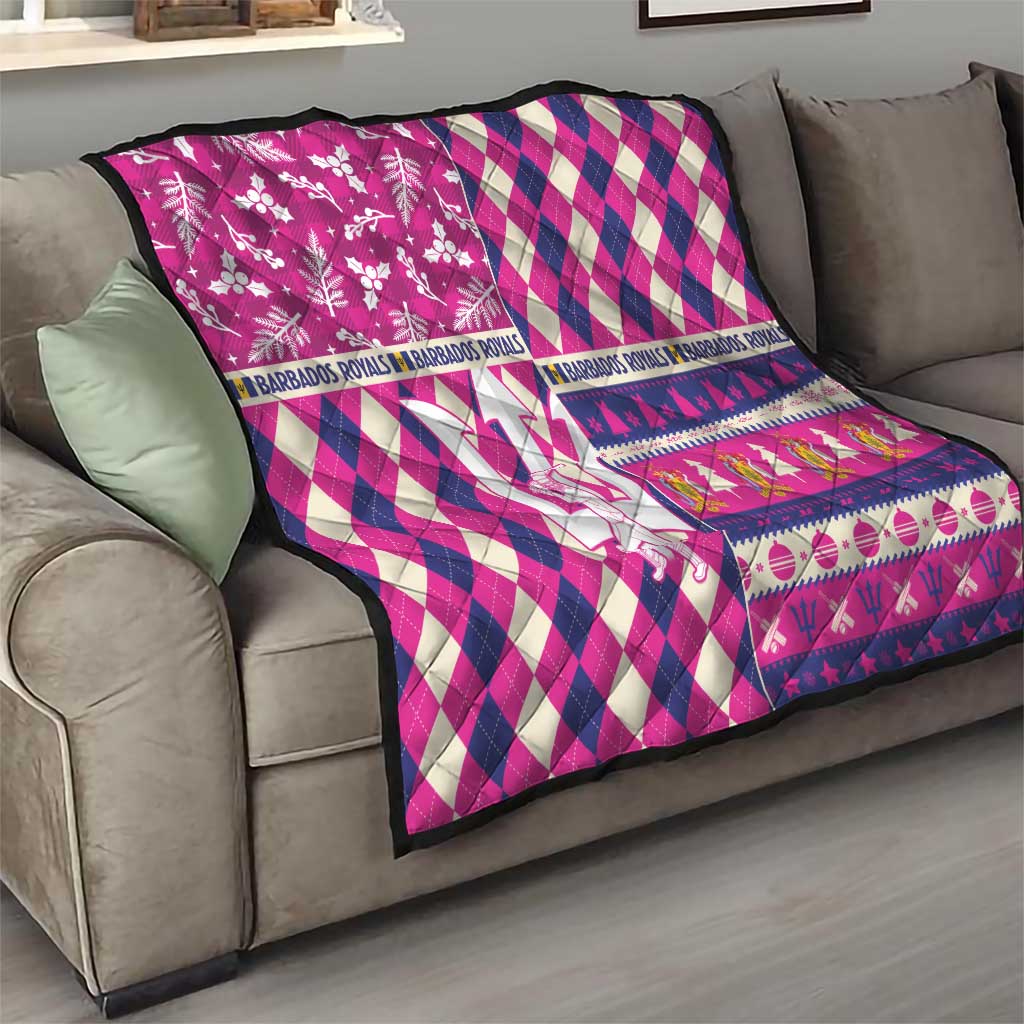 Barbados Cricket Christmas Quilt Merry Xmas Royals - Wonder Print Shop