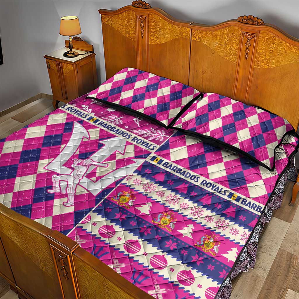 Barbados Cricket Christmas Quilt Bed Set Merry Xmas Royals - Wonder Print Shop
