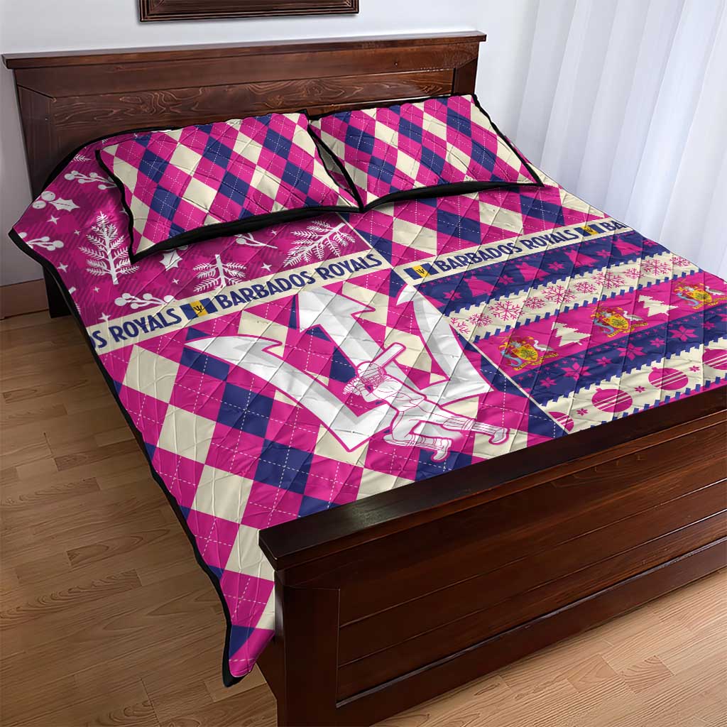 Barbados Cricket Christmas Quilt Bed Set Merry Xmas Royals - Wonder Print Shop