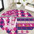 Barbados Cricket Christmas Round Carpet Merry Xmas Royals - Wonder Print Shop