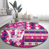 Barbados Cricket Christmas Round Carpet Merry Xmas Royals - Wonder Print Shop