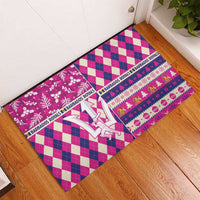 Barbados Cricket Christmas Rubber Doormat Merry Xmas Royals - Wonder Print Shop