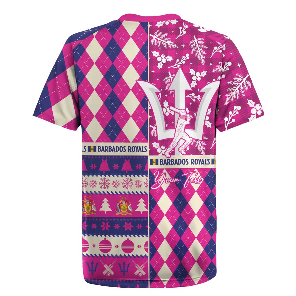 Personalized Barbados Cricket Christmas Rugby Jersey Merry Xmas Royals - Wonder Print Shop