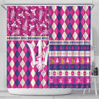 Barbados Cricket Christmas Shower Curtain Merry Xmas Royals - Wonder Print Shop