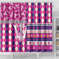 Barbados Cricket Christmas Shower Curtain Merry Xmas Royals - Wonder Print Shop
