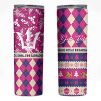 Personalized Barbados Cricket Christmas Skinny Tumbler Merry Xmas Royals - Wonder Print Shop