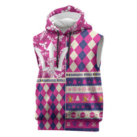 Personalized Barbados Cricket Christmas Sleeveless Hoodie Merry Xmas Royals - Wonder Print Shop