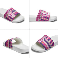 Barbados Cricket Christmas Slide Sandals Merry Xmas Royals - Wonder Print Shop
