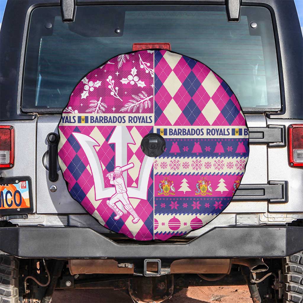 Barbados Cricket Christmas Spare Tire Cover Merry Xmas Royals - Wonder Print Shop