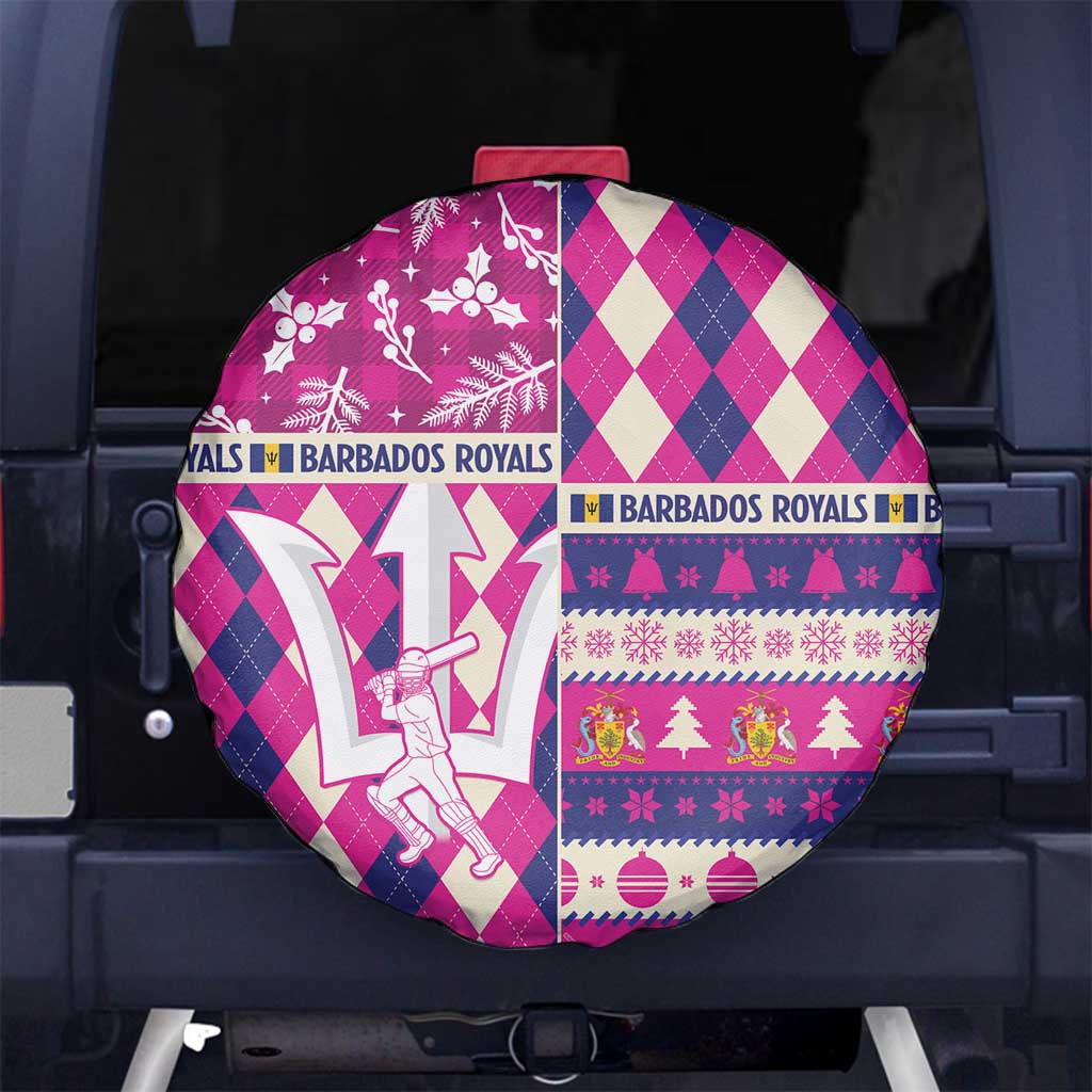 Barbados Cricket Christmas Spare Tire Cover Merry Xmas Royals - Wonder Print Shop