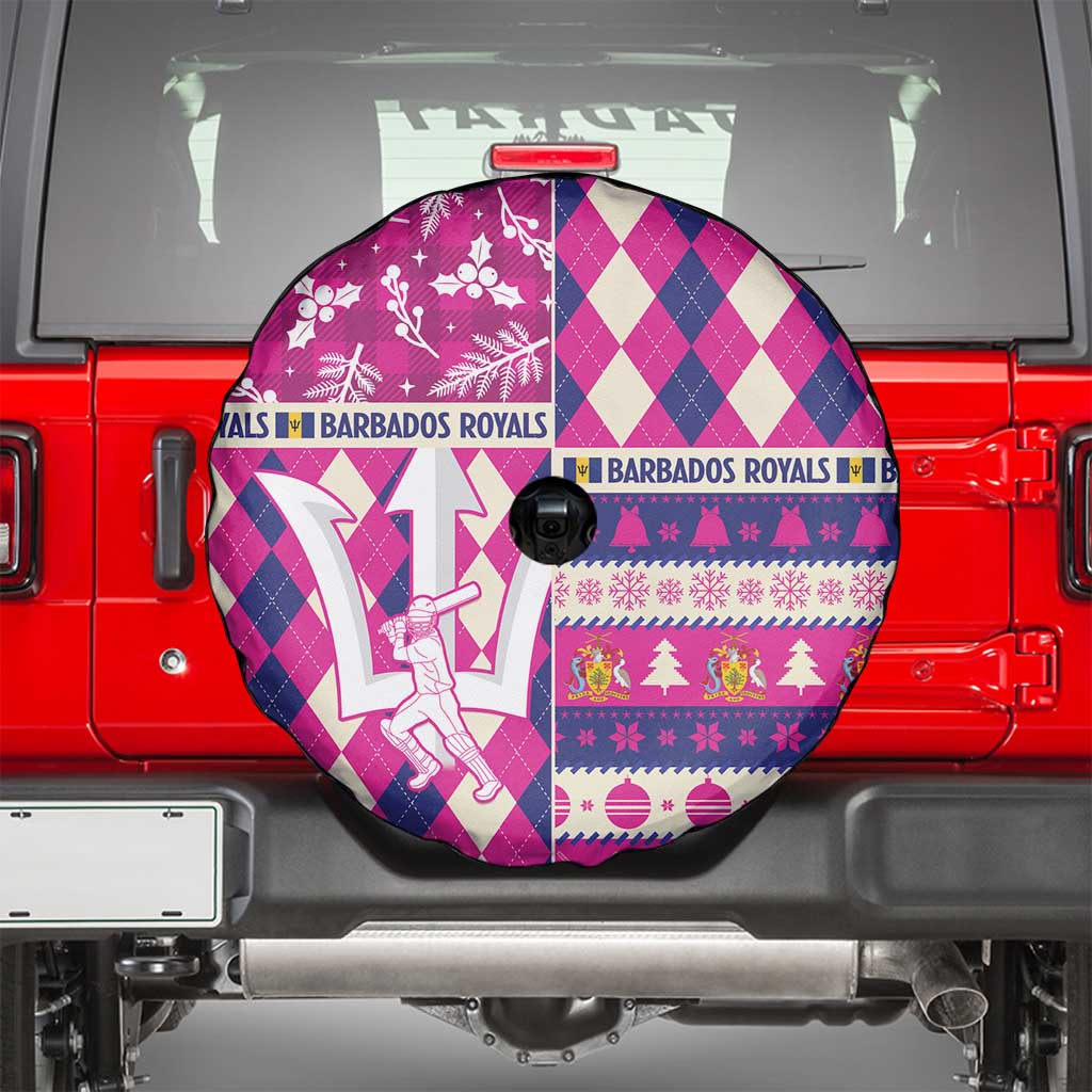 Barbados Cricket Christmas Spare Tire Cover Merry Xmas Royals - Wonder Print Shop