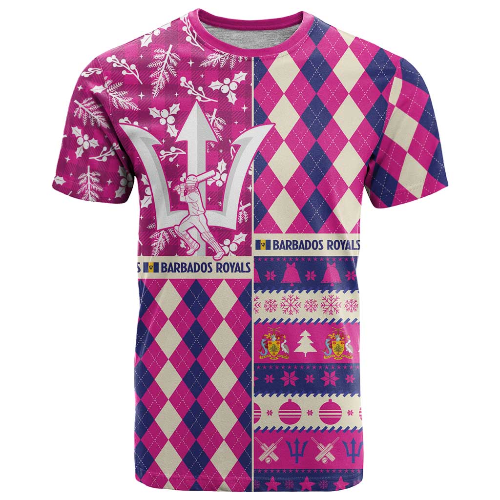 Personalized Barbados Cricket Christmas T Shirt Merry Xmas Royals - Wonder Print Shop