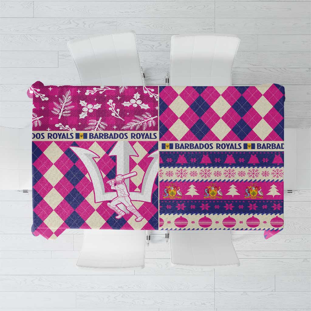 Barbados Cricket Christmas Tablecloth Merry Xmas Royals - Wonder Print Shop