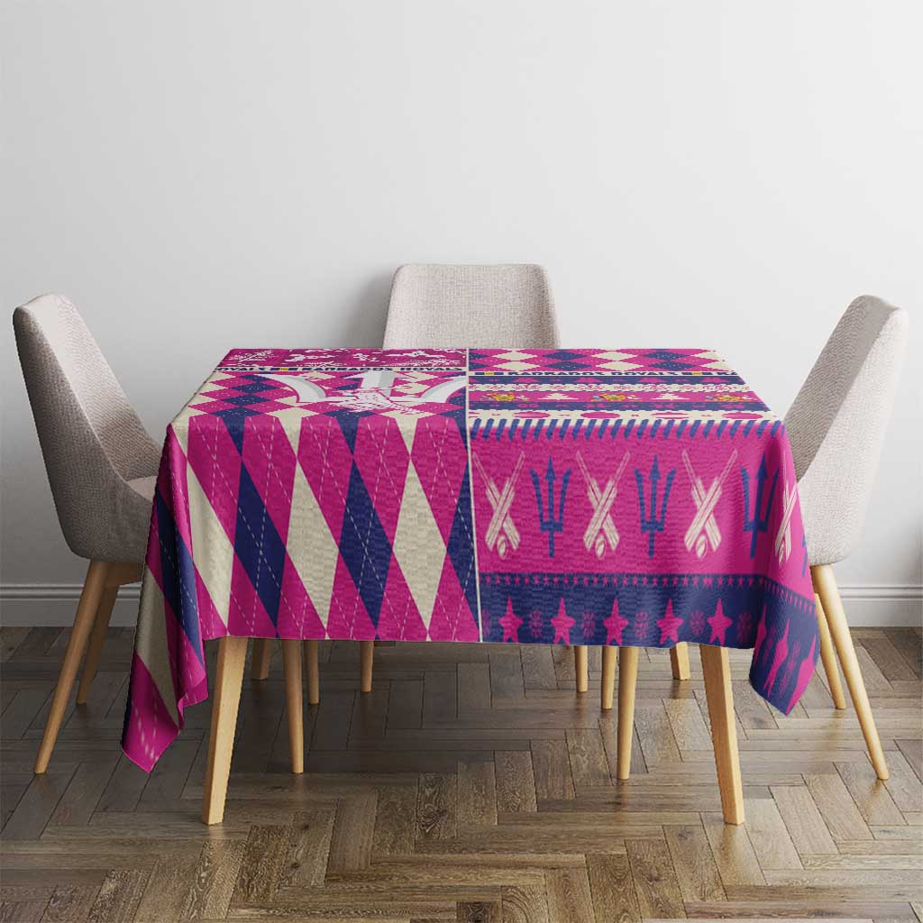 Barbados Cricket Christmas Tablecloth Merry Xmas Royals - Wonder Print Shop