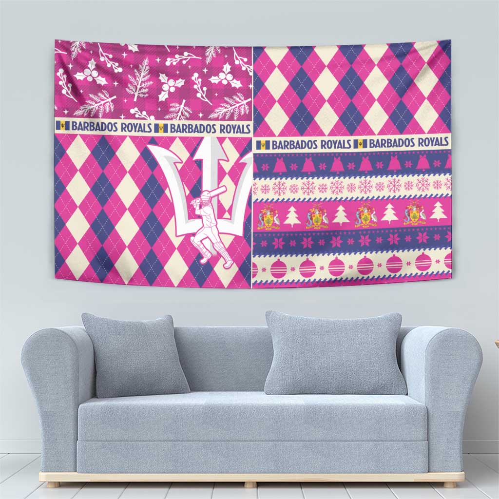 Barbados Cricket Christmas Tapestry Merry Xmas Royals - Wonder Print Shop