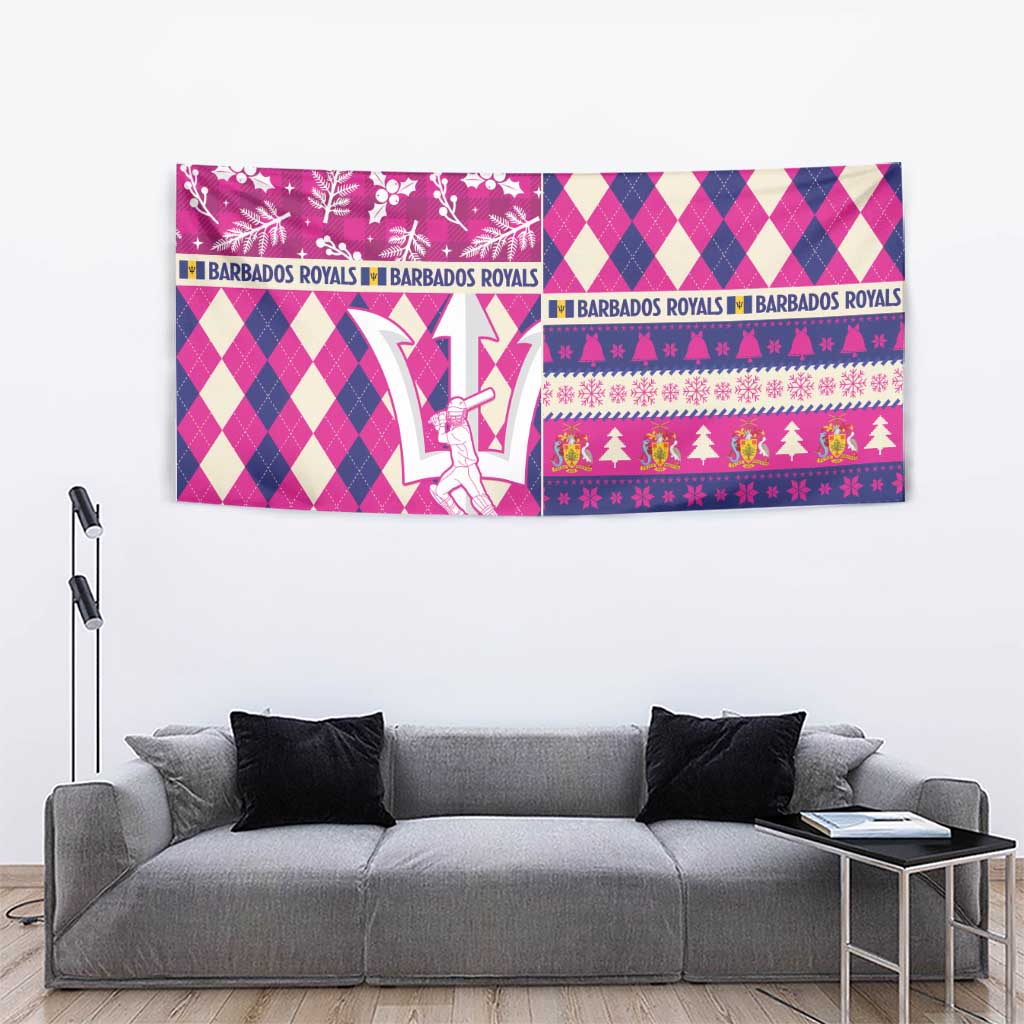 Barbados Cricket Christmas Tapestry Merry Xmas Royals - Wonder Print Shop