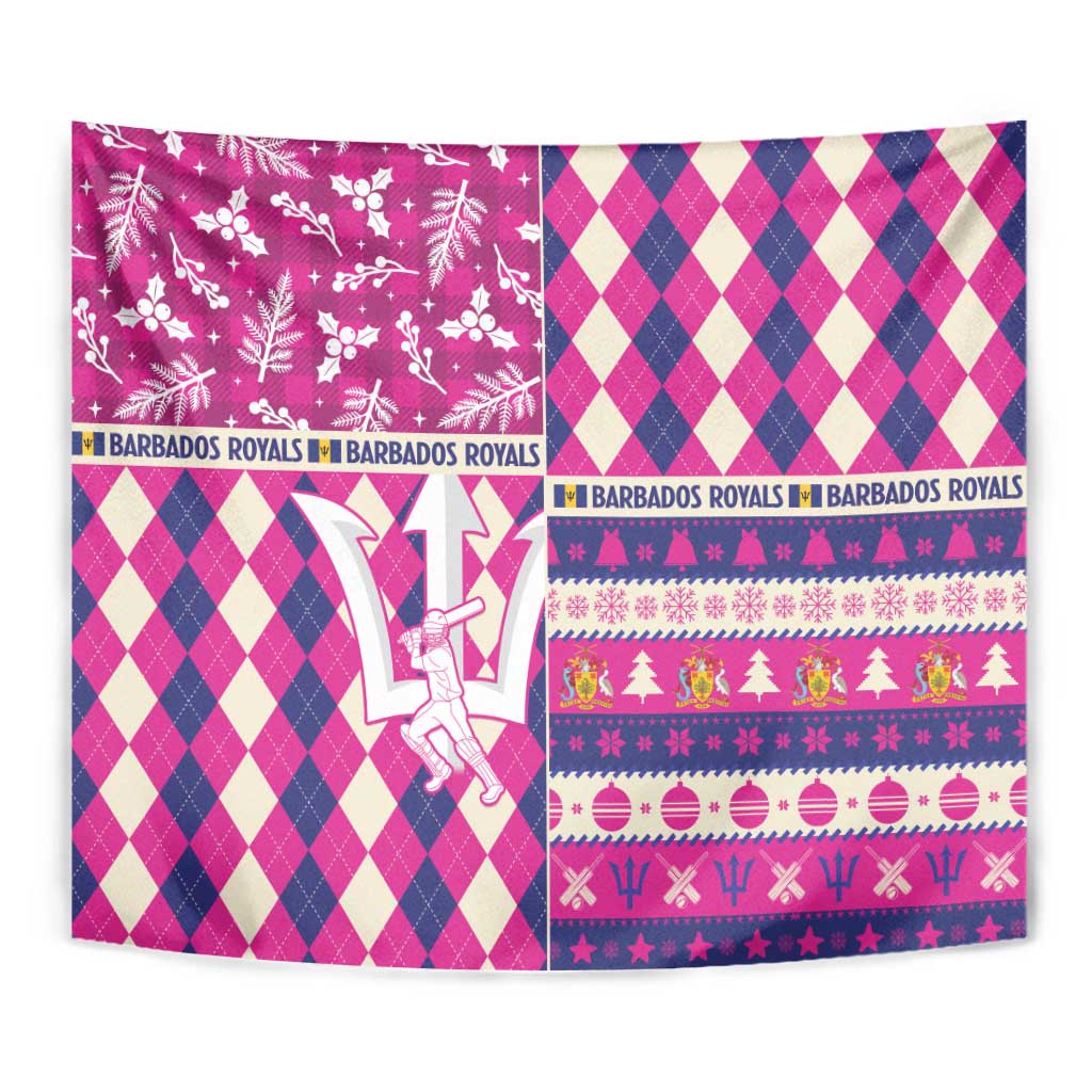 Barbados Cricket Christmas Tapestry Merry Xmas Royals - Wonder Print Shop