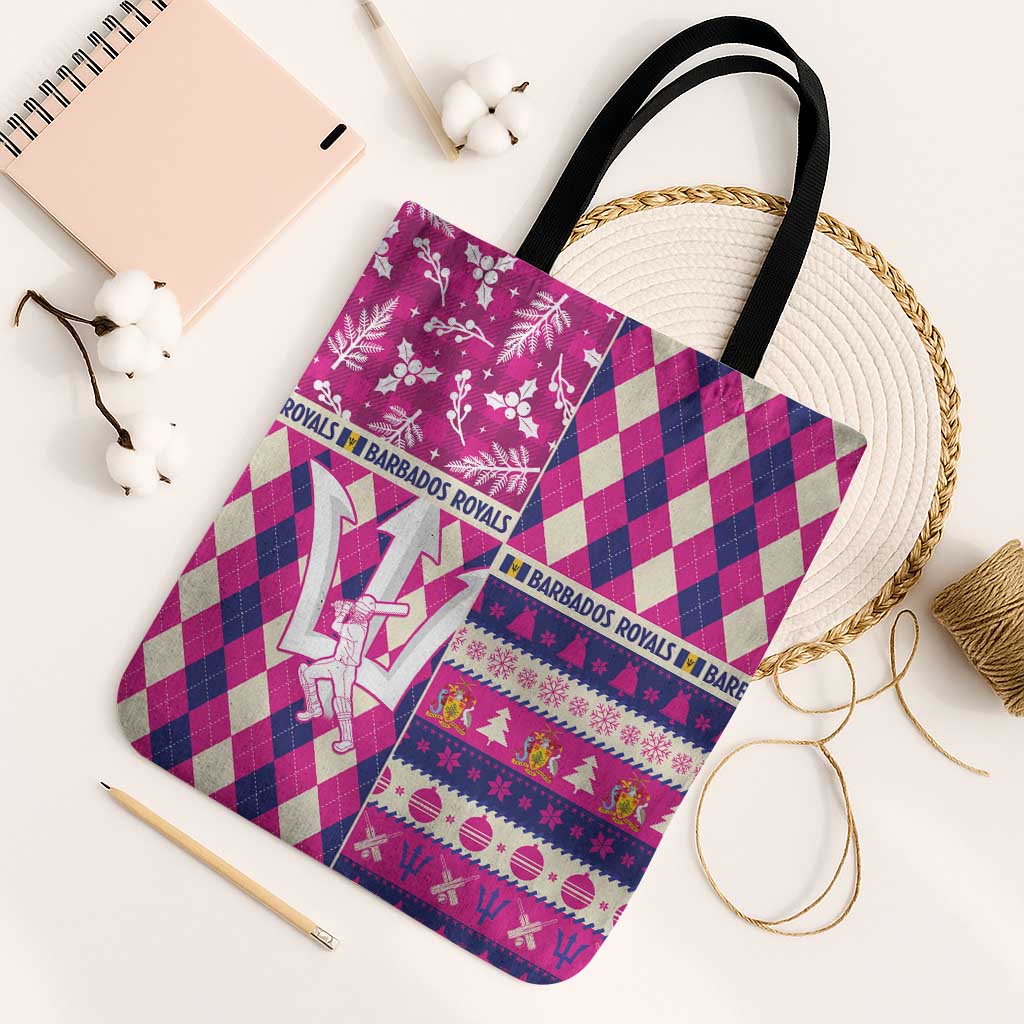 Barbados Cricket Christmas Tote Bag Merry Xmas Royals - Wonder Print Shop